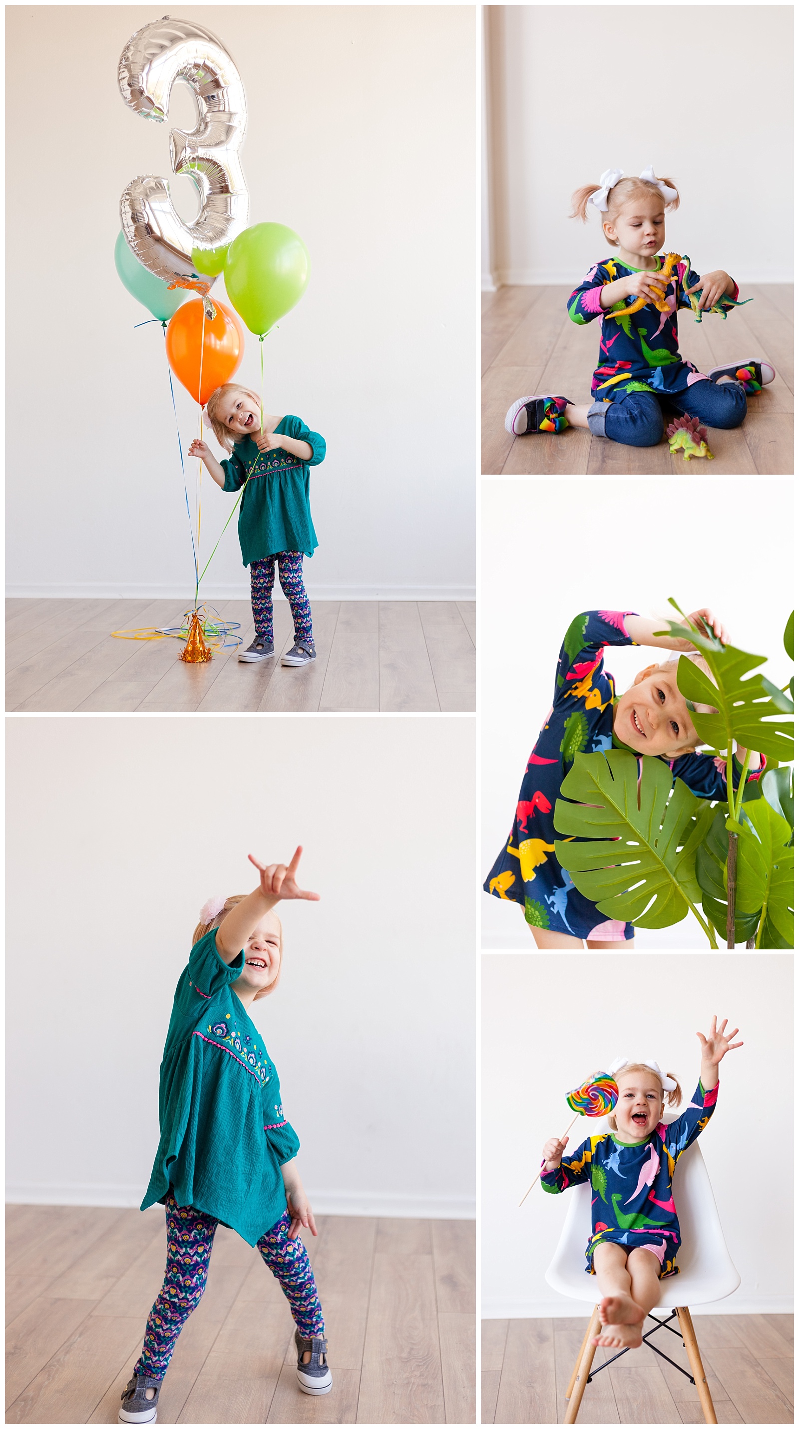 Third birthday photoshoot at The Lumen Room in Dallas Texas by Alyssa Grace Photography